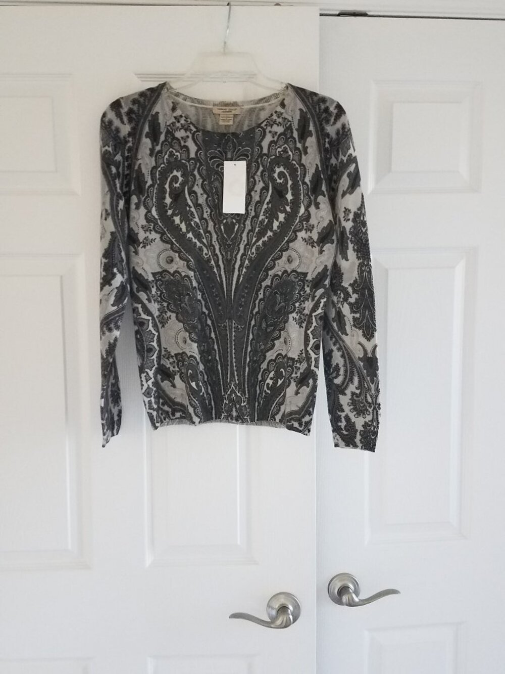 NWT Vertical Design 2-Ply 100% Cashmere sweater